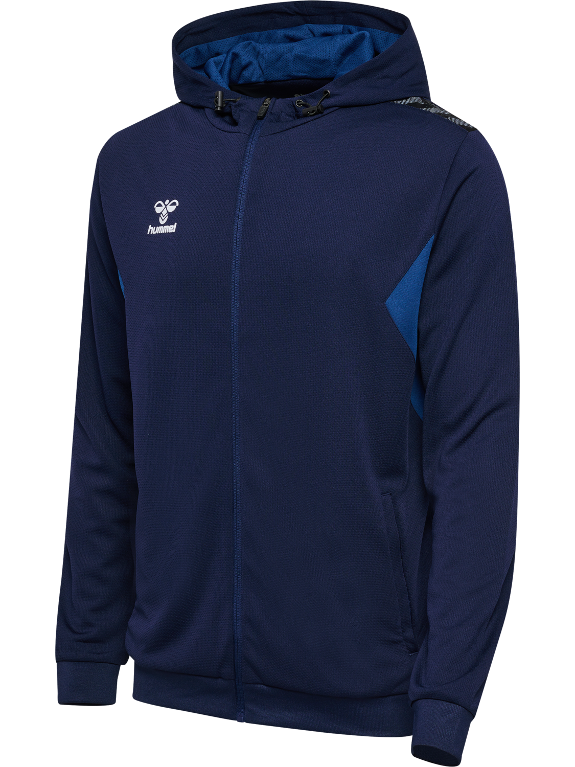 hmlAUTHENTIC PL ZIP HOODIE, MARINE, packshot