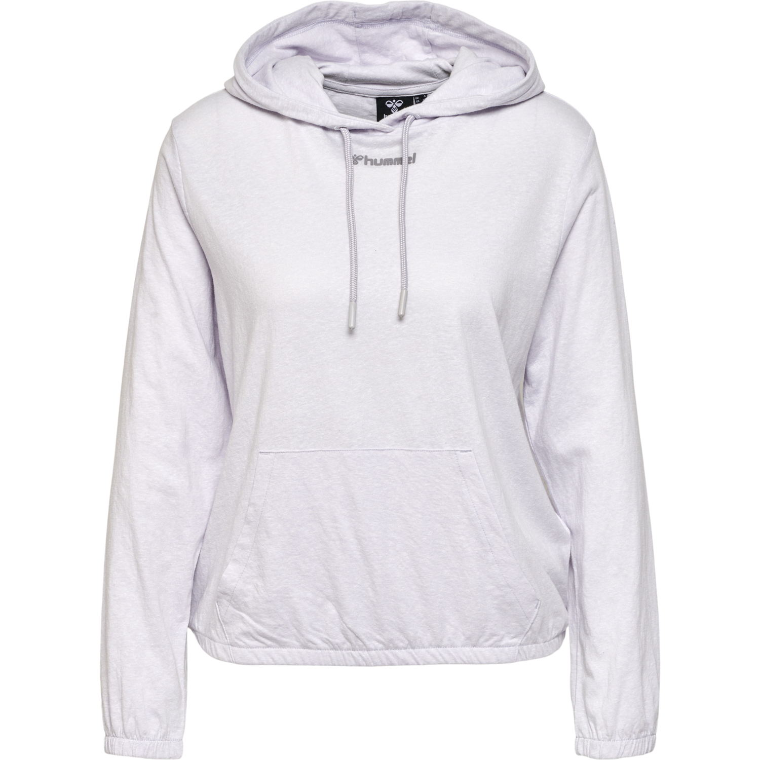 hmlZANDRA HOODIE, LIGHT GREY MELANGE, packshot