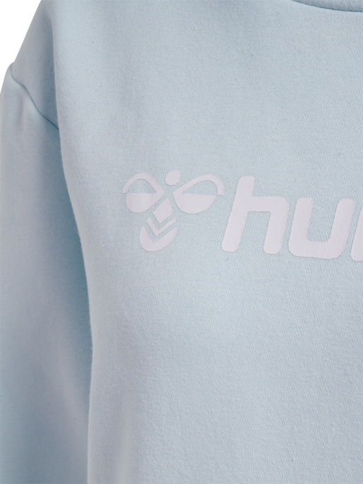 hmlMOVER COTTON HOODIE WOMAN, BABY BLUE, packshot