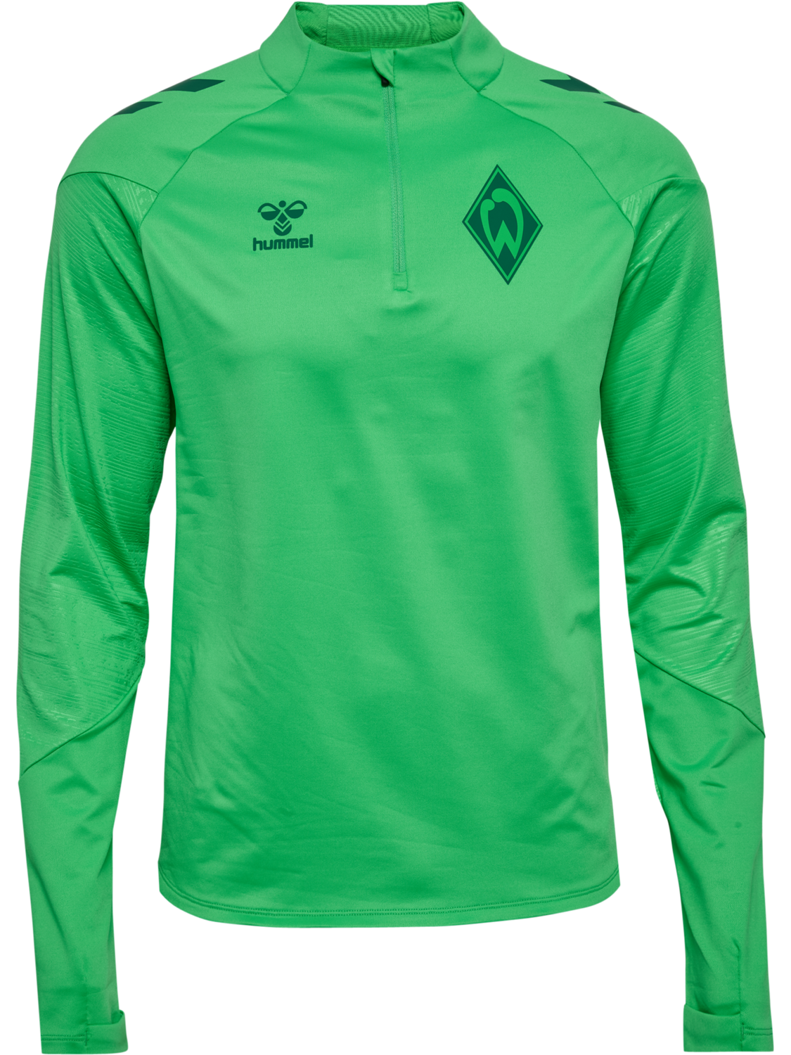 WER 26/27 TR PRO HALF ZIP, ISLAND GREEN WO SPONSOR, packshot