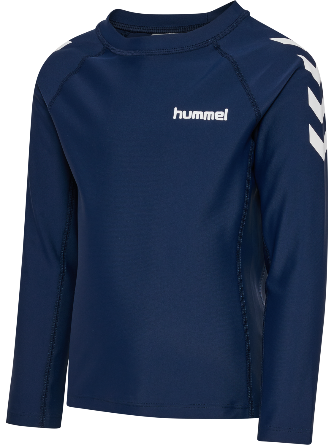 hmlJR SWIM T-SHIRT L/S, DRESS BLUES, packshot