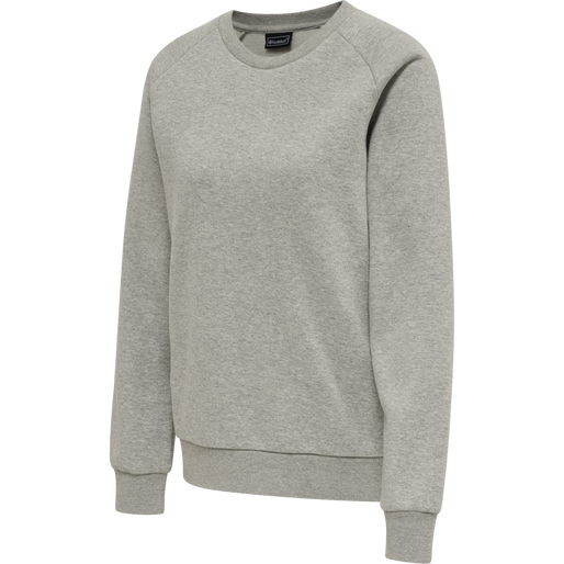 hmlRED HEAVY SWEATSHIRT WOMAN, GREY MELANGE, packshot
