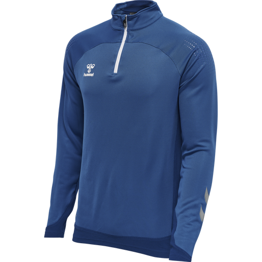hmlLEAD HALF ZIP, TRUE BLUE, packshot