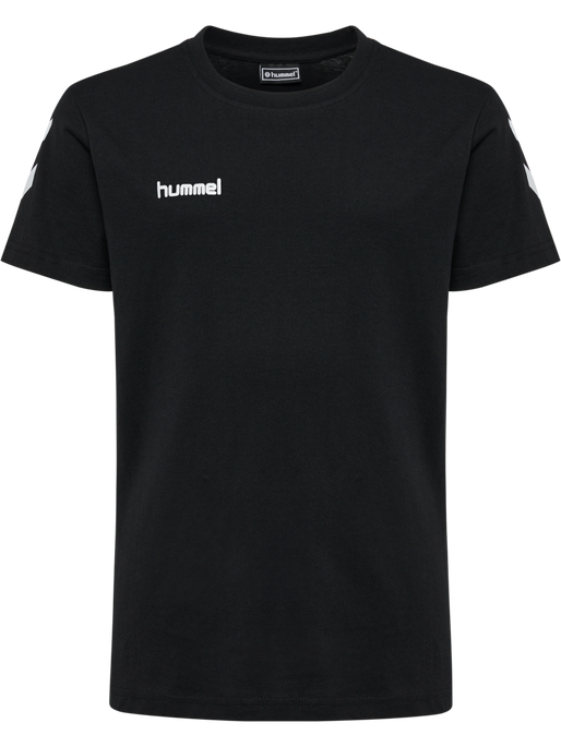 HUMMEL GO KIDS COTTON T-SHIRT S/S, BLACK, packshot