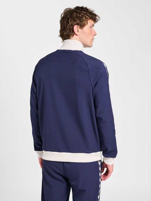 hmlROOT TRACK ZIP JACKET, MARINE, model