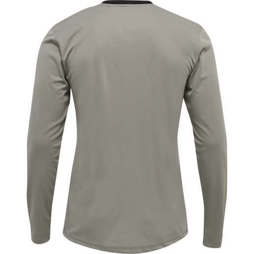 hmlREFEREE CHEVRON JERSEY L/S, STEEPLE GRAY, packshot