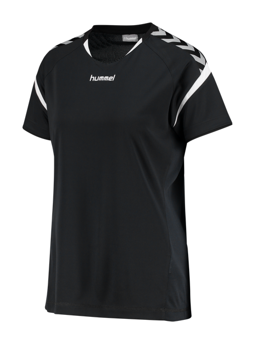 AUTH. CHARGE SS POLY JERSEY WO, BLACK, packshot