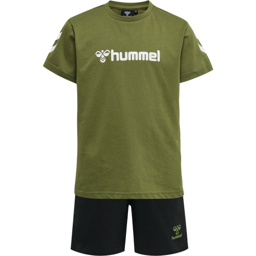 hmlNOVET SHORTS SET, CAPULET OLIVE, packshot