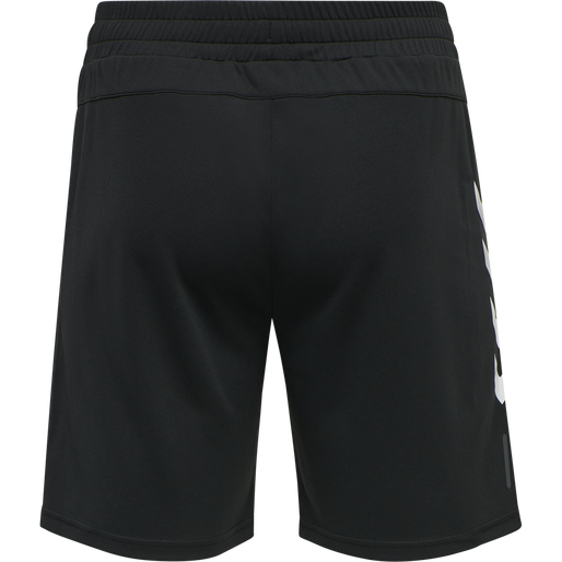 hmlTE TOPAZ 2-PACK SHORTS, BLACK/INSIGINA BLUE, packshot