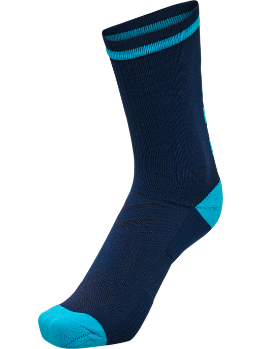 ELITE INDOOR SOCK LOW PA, BLACK IRIS/ATOMIC BLUE, packshot