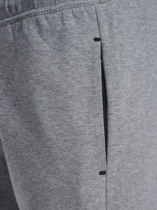 hmlTECH FLEECE REGULAR PANTS, GREY MELANGE hmlTECH FLEECE REGULAR PANTS, GREY MELANGE, packshot