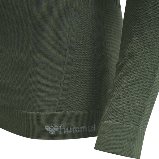 hmlSTROKE SEAMLESS T-SHIRT L/S, THYME hmlSTROKE SEAMLESS T-SHIRT L/S, THYME, packshot
