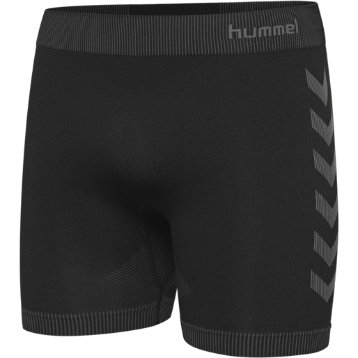 HUMMEL FIRST SEAMLESS SHORT TIGHTS, BLACK HUMMEL FIRST SEAMLESS SHORT TIGHTS, BLACK, packshot