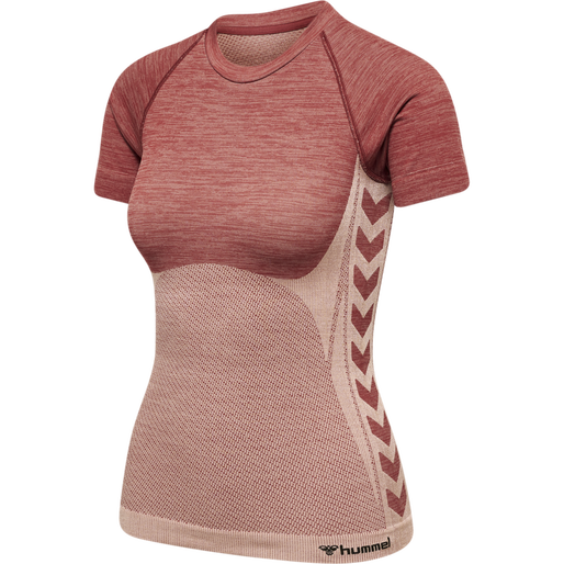 hmlCLEA SEAMLESS TIGHT T-SHIRT, WITHERED ROSE, packshot
