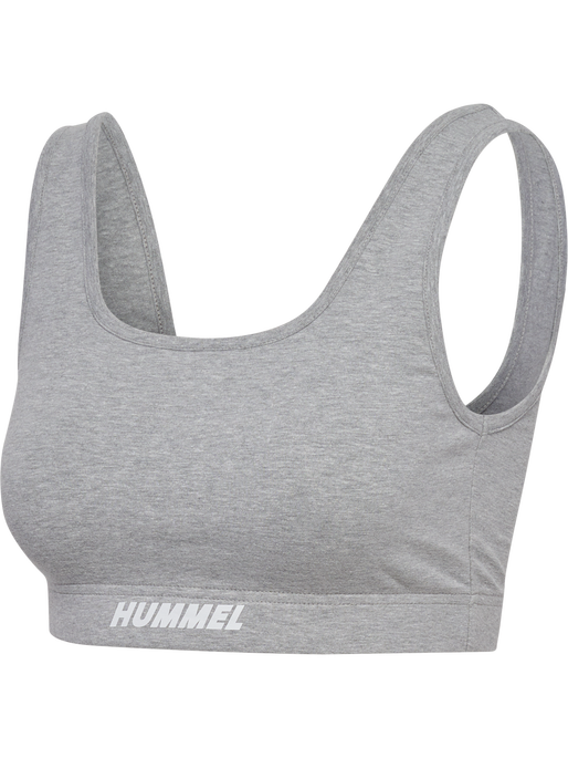 hmlELEMENTAL COTTON SPORTS TOP, GREY MELANGE hmlELEMENTAL COTTON SPORTS TOP, GREY MELANGE, packshot