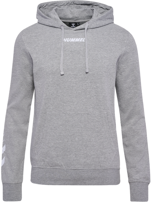 hmlELEMENTAL HOODIE, GREY MELANGE, packshot