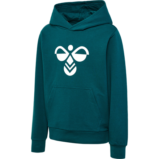 hmlCUATRO HOODIE, DEEP TEAL, packshot