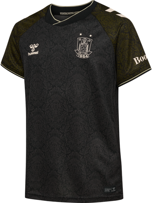 BIF 24/25 THIRD JERSEY S/S KIDS, CAVIAR/FIR GREEN BIF 24/25 THIRD JERSEY S/S KIDS, CAVIAR/FIR GREEN, packshot