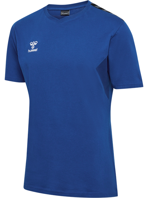 hmlAUTHENTIC CO T-SHIRT S/S, TRUE BLUE, packshot
