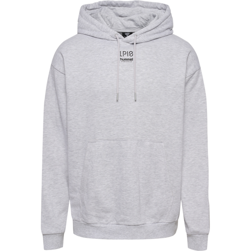 hmlLP10 BOXY SWEAT HOODIE, LIGHT GREY MELANGE hmlLP10 BOXY SWEAT HOODIE, LIGHT GREY MELANGE, packshot