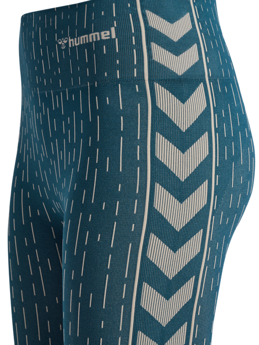 hmlMT DROPS SEAMLESS MW TIGHTS, STARGAZER/SILVER LINING hmlMT DROPS SEAMLESS MW TIGHTS, STARGAZER/SILVER LINING, packshot