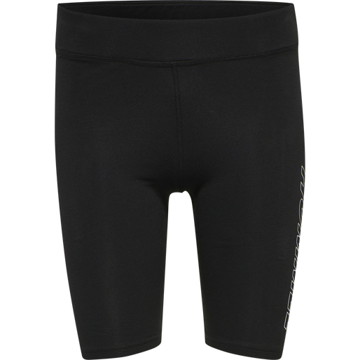 hmlTE MAJA 2-PACK MW C TIGHT SHORTS, BLACK/INSIGINA BLUE hmlTE MAJA 2-PACK MW C TIGHT SHORTS, BLACK/INSIGINA BLUE, packshot