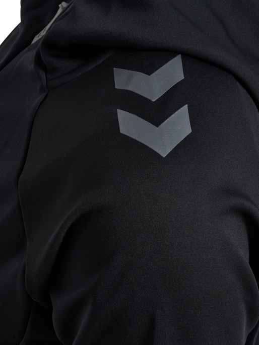 hmlCIMA 2.0 ZIP HOODIE, BLACK hmlCIMA 2.0 ZIP HOODIE, BLACK, packshot