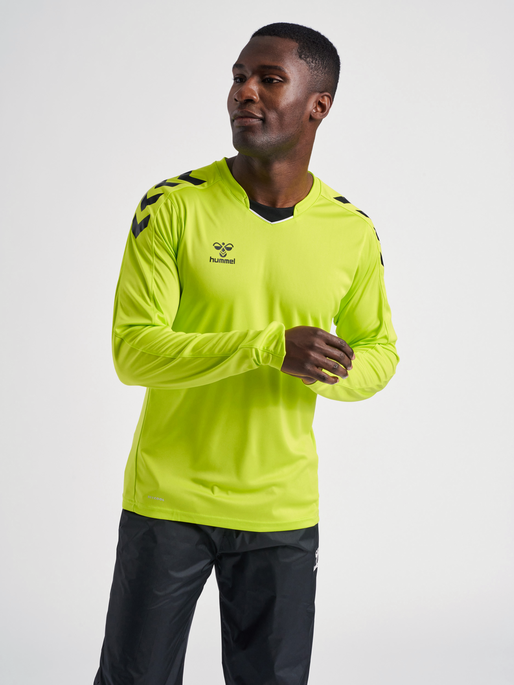 hmlCORE XK POLY JERSEY L/S, LIME POPSICLE, model