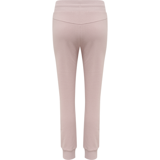 hmlOLIVIA REGULAR PANTS, CHALK PINK, packshot