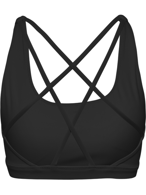 hmlHIIT IMPACT STRAP BRA, BLACK, packshot