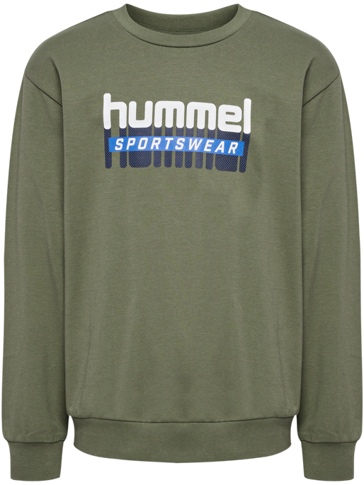 hmlTUKAS SWEATSHIRT, DUSTY OLIVE, packshot