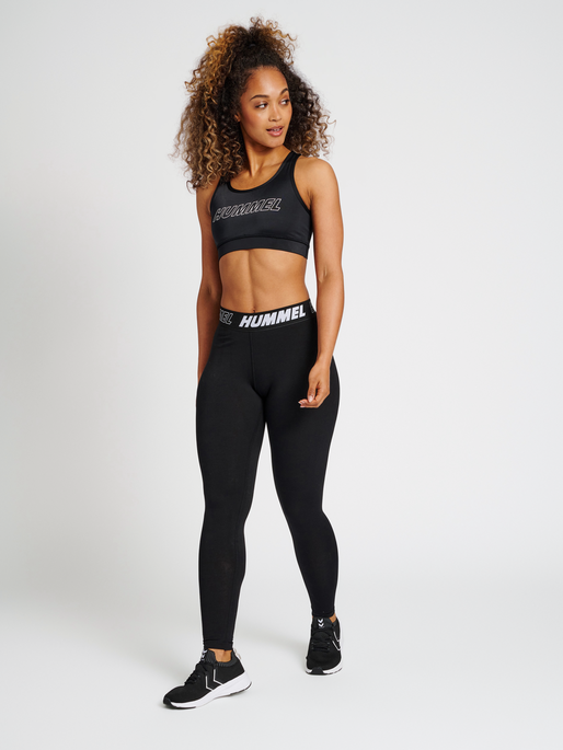 hmlTE TOLA SPORTS BRA, BLACK, model