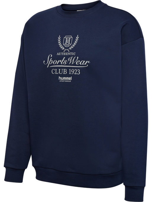 hmlLOOSE CREWNECK CLUB SPORTSWEAR, DRESS BLUES hmlLOOSE CREWNECK CLUB SPORTSWEAR, DRESS BLUES, packshot