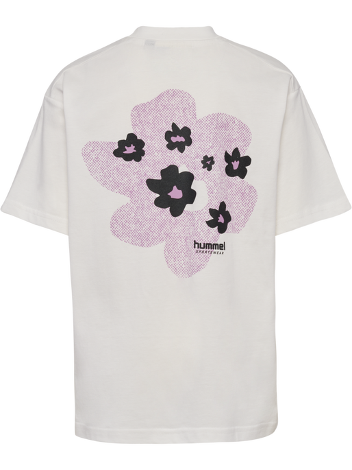 hmlJR LOOSE T-SHIRT S/S STADIUM, BLANC DE BLANC hmlJR LOOSE T-SHIRT S/S STADIUM, BLANC DE BLANC, packshot