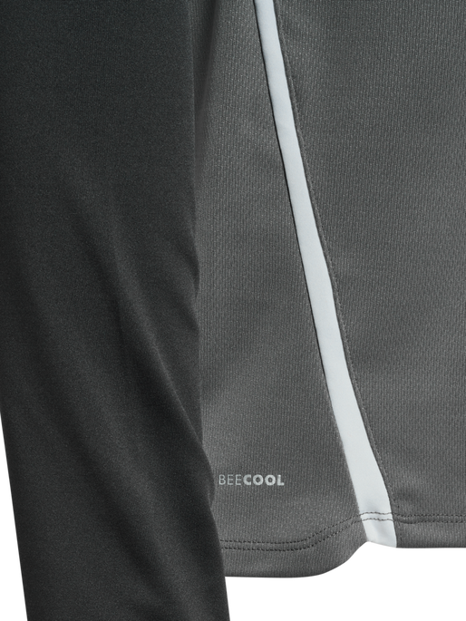 hmlLEAD 2.0 CREW SWEAT, STEEL GRAY/ASPHALT, packshot