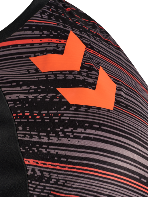 hmlBLAZE PRO TRAINING JERSEY S/S, BLACK/ORANGE hmlBLAZE PRO TRAINING JERSEY S/S, BLACK/ORANGE, packshot