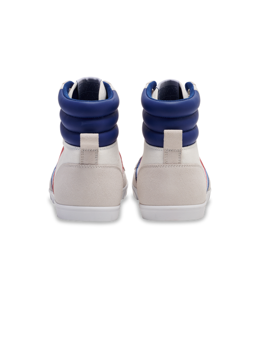 HUMMEL SLIMMER STADIL HIGH, WHITE/BLUE/RED/GUM, packshot