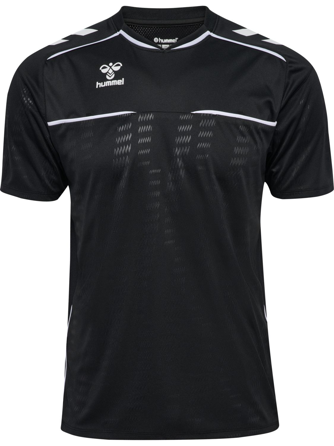 hmlREFEREE JERSEY S/S, BLACK, packshot