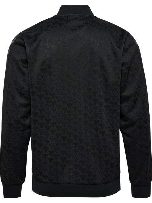 hmlARCHIVE REGULAR POLY JACKET AOP, BLACK/EBONY, packshot