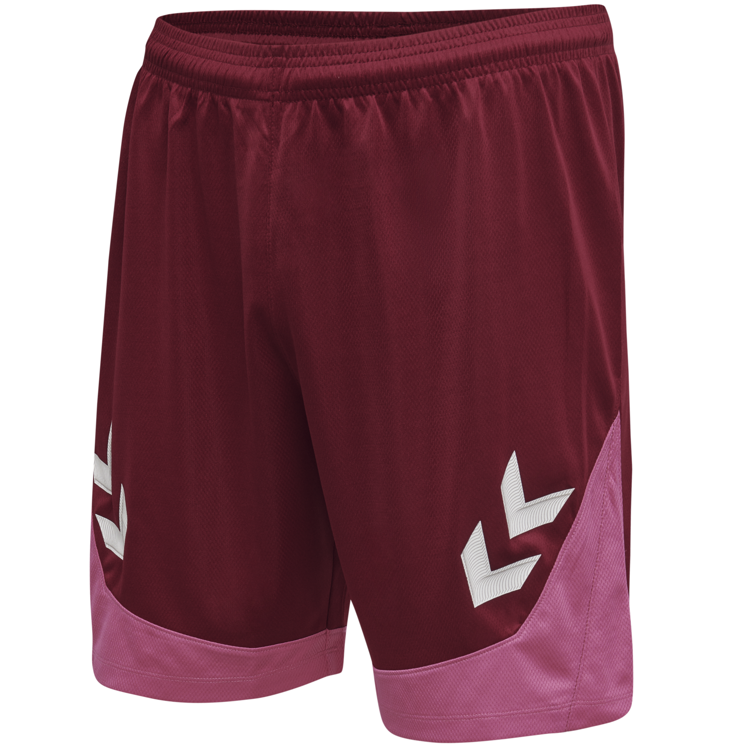 hmlLEAD POLY SHORTS, BIKING RED, packshot