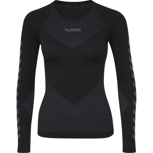 HUMMEL FIRST SEAMLESS JERSEY L/S W, BLACK HUMMEL FIRST SEAMLESS JERSEY L/S W, BLACK, packshot