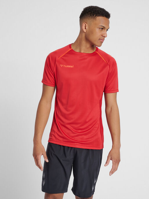 hmlAUTHENTIC PRO JERSEY S/S, CHILI PEPPER, model