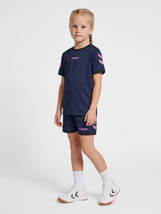 hmlBLAZE CLUB 26 POLY SET KIDS, MARINE/PINK, model