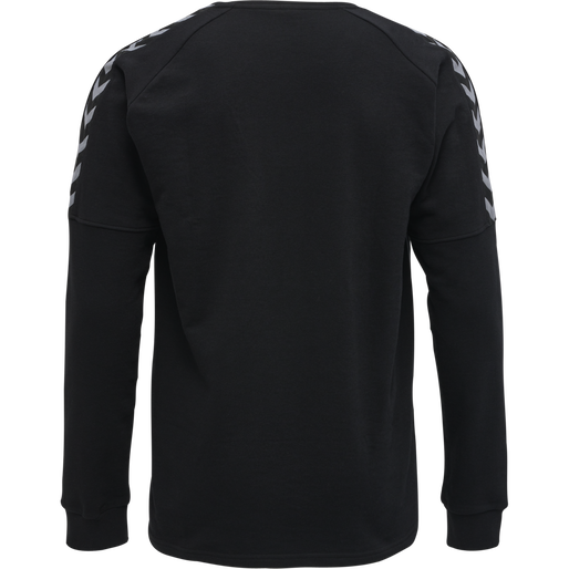 hmlAUTHENTIC TRAINING SWEAT, BLACK/WHITE, packshot