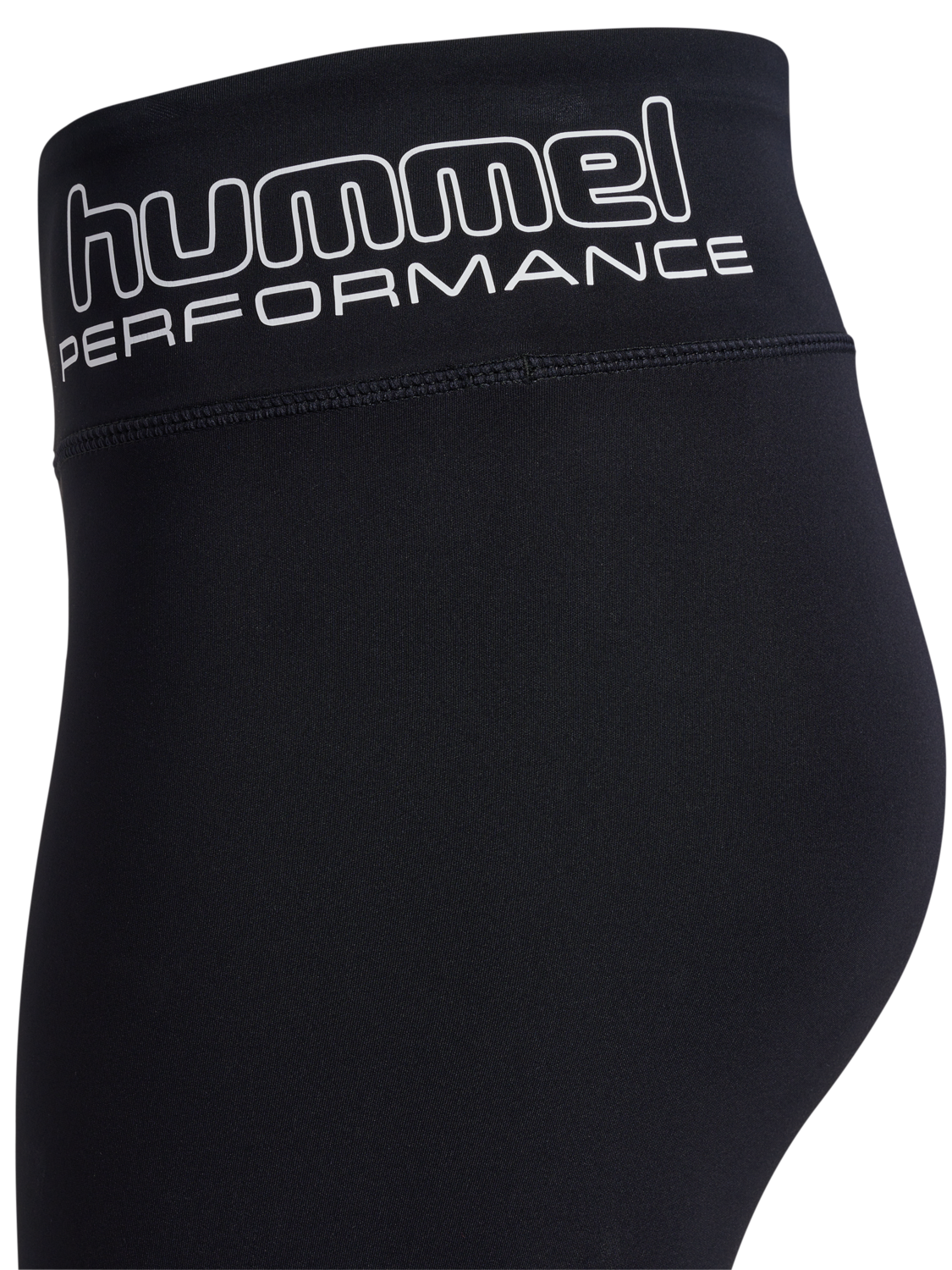 hmlTE FUNDAMENTAL MID WAIST TIGHTS, BLACK/WHITE, packshot