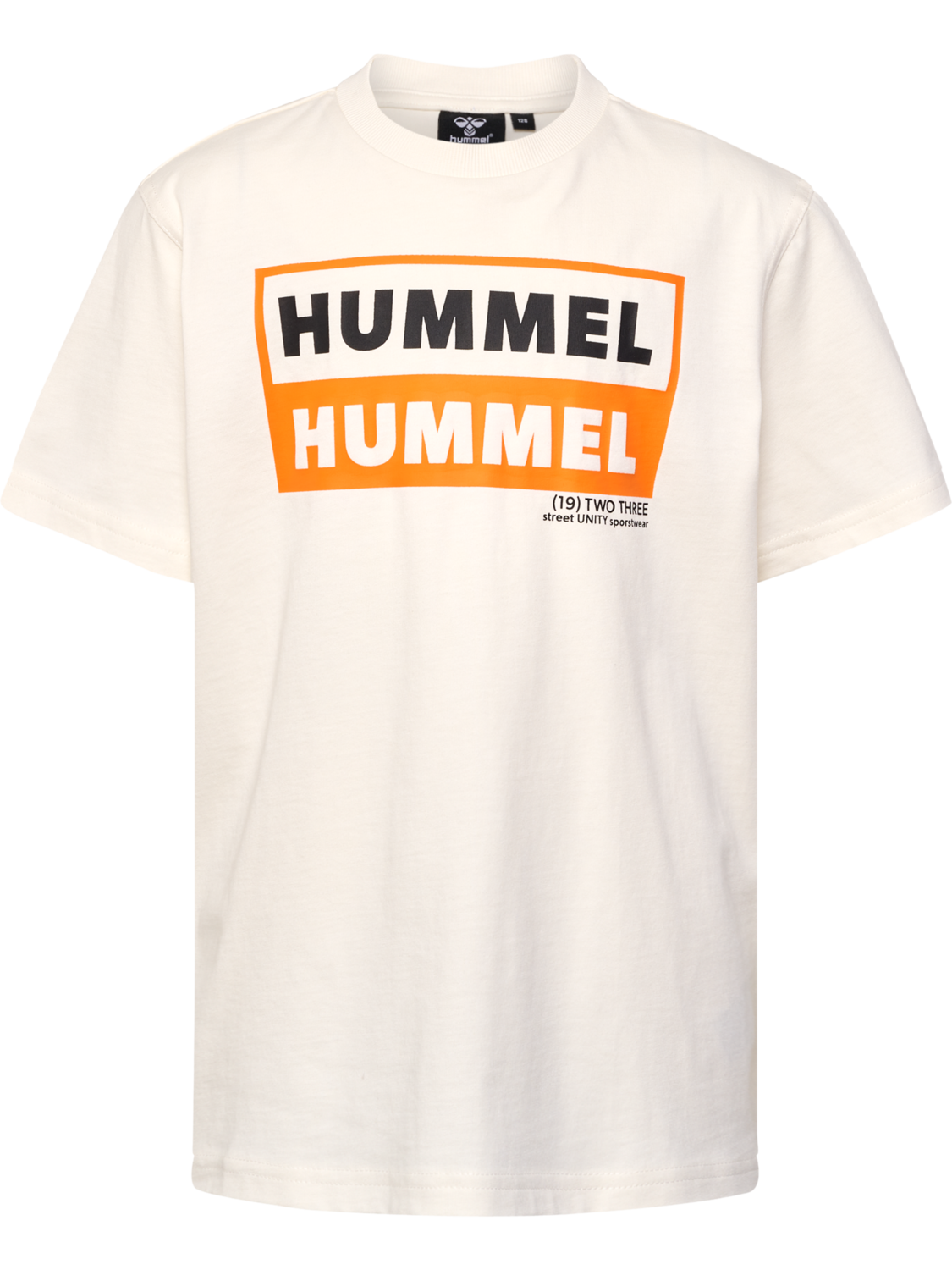 hmlTWO T-SHIRT S/S, MARSHMALLOW/MARSHMALLOW, packshot