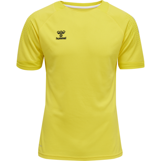 hmlLEAD S/S POLY JERSEY, BLAZING YELLOW hmlLEAD S/S POLY JERSEY, BLAZING YELLOW, packshot