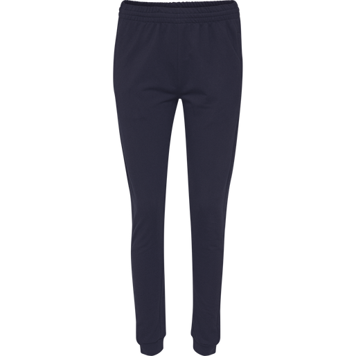 HUMMEL GO COTTON PANTS WOMAN, MARINE, packshot