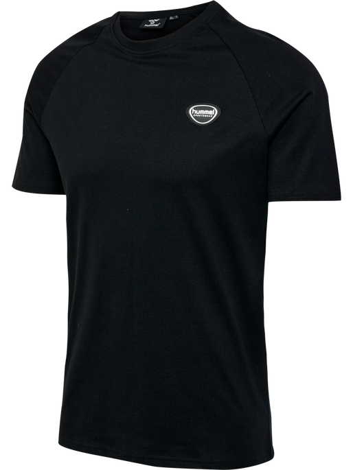 hmlLGC KAI REGULAR HEAVY T-SHIRT, BLACK, packshot