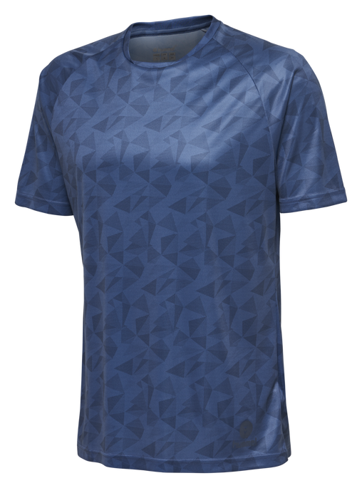 hmlACTIVE POLY JERSEY S/S, ENSIGN BLUE, packshot